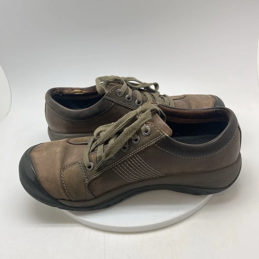 Keen Austin Leather Oxfords Mens 11.5 Brown‎ Outdoors Hiking Shoes 1019471
